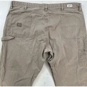 VTG Wrangler Originals Men's Beige‎ Carpenter Pants Size 42X32 Cotton Mexico Y2K